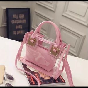 Clear Handbag/Purse, 2 in 1, Top Handle/Crossbody